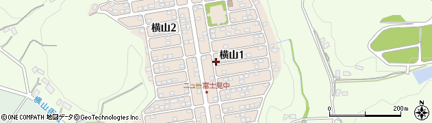 栃木県宇都宮市横山周辺の地図