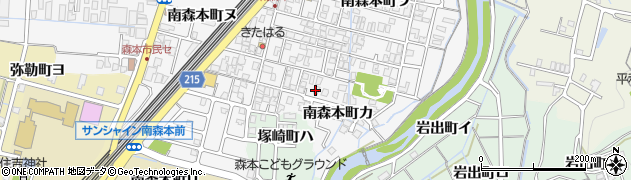 石川県金沢市南森本町（カ）周辺の地図
