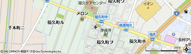 石川県金沢市福久町周辺の地図