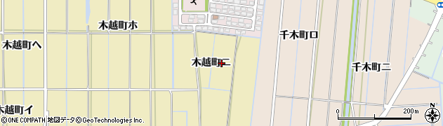石川県金沢市木越町（ニ）周辺の地図