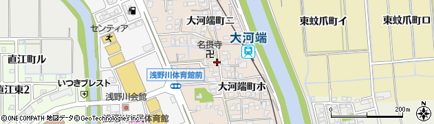 石川県金沢市大河端町周辺の地図
