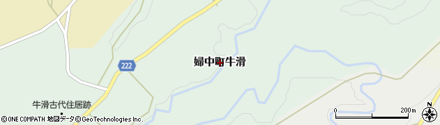 富山県富山市婦中町牛滑周辺の地図