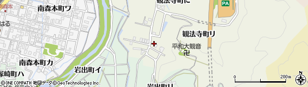 石川県金沢市観法寺町（ハ）周辺の地図