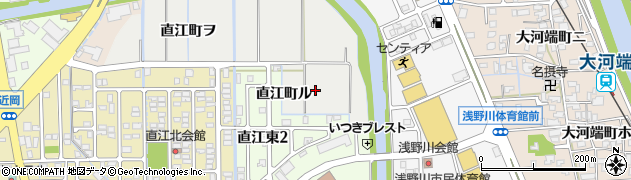 石川県金沢市直江町（ル）周辺の地図
