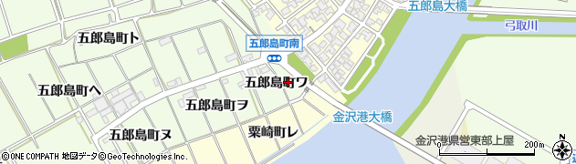 石川県金沢市五郎島町（ワ）周辺の地図