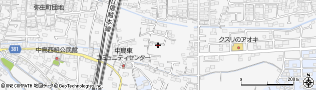 長野県長野市川中島町四ツ屋1086周辺の地図