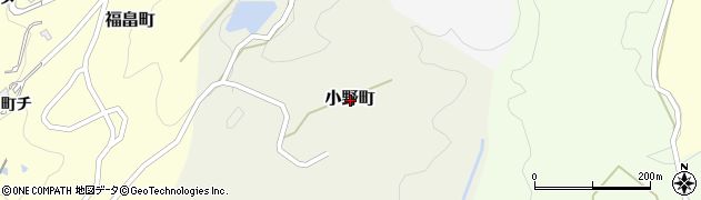石川県金沢市小野町周辺の地図
