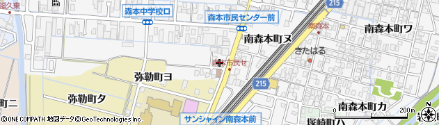 石川県金沢市南森本町チ101周辺の地図