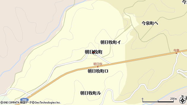 〒920-0126 石川県金沢市朝日牧町の地図