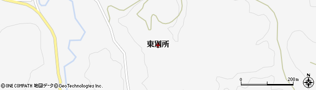 富山県砺波市東別所周辺の地図