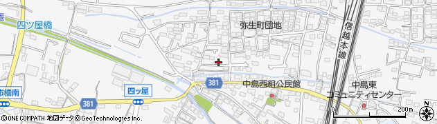 長野県長野市川中島町四ツ屋1191周辺の地図