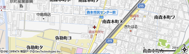 石川県金沢市南森本町チ97周辺の地図