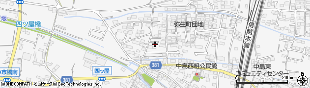 長野県長野市川中島町四ツ屋1193周辺の地図