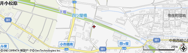 長野県長野市川中島町四ツ屋105周辺の地図