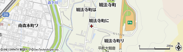 石川県金沢市観法寺町（ニ）周辺の地図