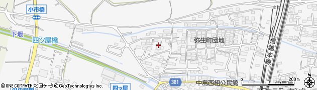 長野県長野市川中島町四ツ屋1289周辺の地図