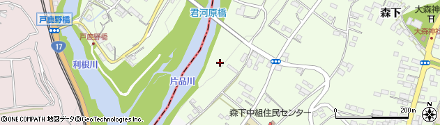 君河原橋周辺の地図