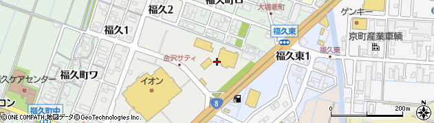 らくやん　金沢・福久店周辺の地図