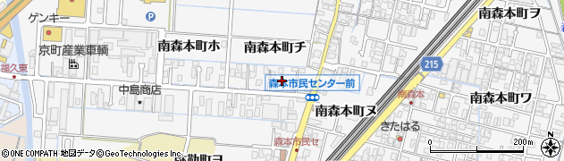 石川県金沢市南森本町チ周辺の地図