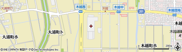 石川県金沢市木越町ト80周辺の地図