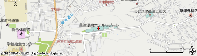 草津温泉ホテルリゾート周辺の地図