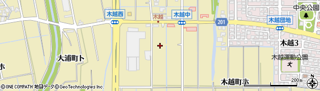 石川県金沢市木越町ト41周辺の地図