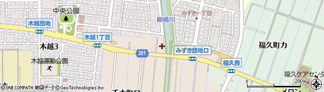 石川県金沢市千木町（ハ）周辺の地図
