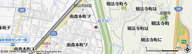 石川県金沢市南森本町ヲ75周辺の地図