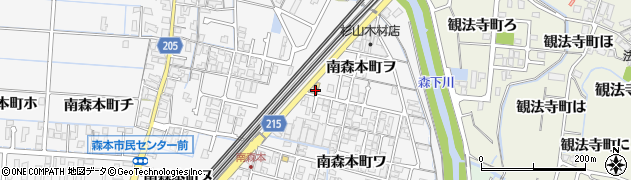 石川県金沢市南森本町ヲ57周辺の地図