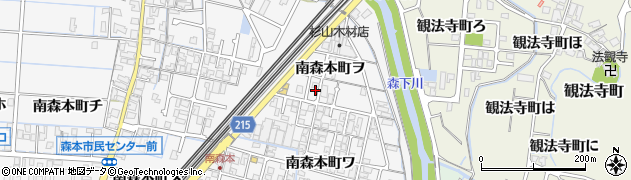 石川県金沢市南森本町ヲ61周辺の地図