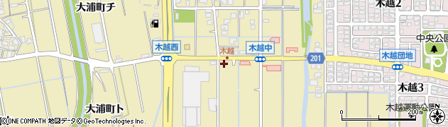 石川県金沢市木越町ト46周辺の地図