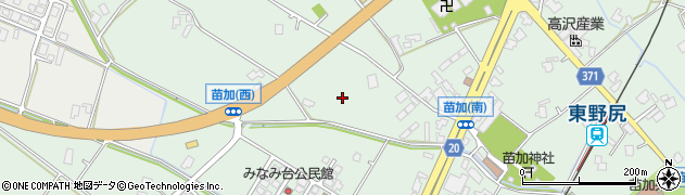 富山県砺波市苗加周辺の地図