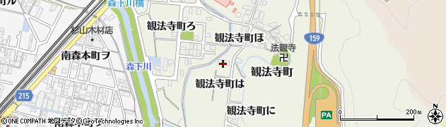 石川県金沢市観法寺町は周辺の地図
