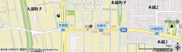 石川県金沢市木越町ト49周辺の地図