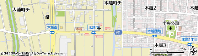 石川県金沢市木越町ト7周辺の地図
