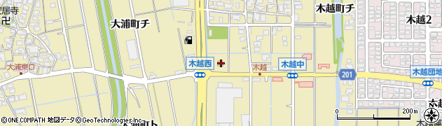 石川県金沢市木越町ト98周辺の地図