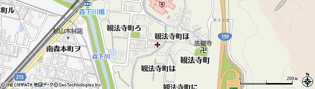 石川県金沢市観法寺町ろ53周辺の地図