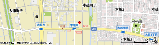 石川県金沢市木越町ト9周辺の地図