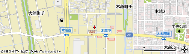 石川県金沢市木越町ト50周辺の地図