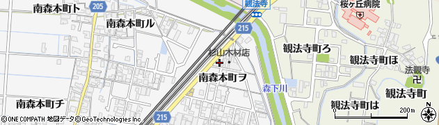 石川県金沢市南森本町ヲ103周辺の地図