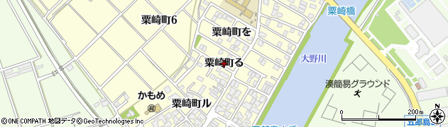 石川県金沢市粟崎町（る）周辺の地図