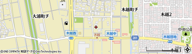 石川県金沢市木越町ト52周辺の地図