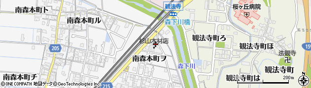 石川県金沢市南森本町ヲ104周辺の地図