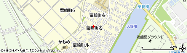 石川県金沢市粟崎町る12周辺の地図