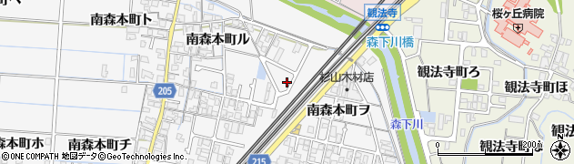 石川県金沢市南森本町ヲ43周辺の地図