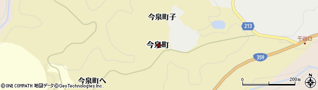 石川県金沢市今泉町周辺の地図