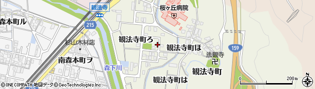 石川県金沢市観法寺町ろ47周辺の地図