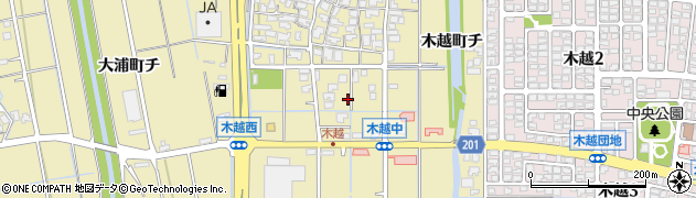 石川県金沢市木越町ト54周辺の地図