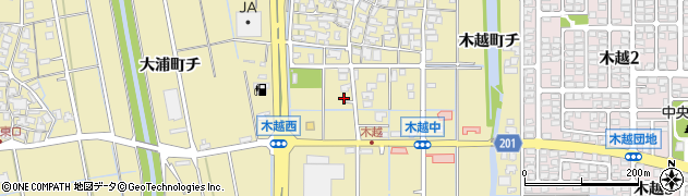 石川県金沢市木越町ト73周辺の地図