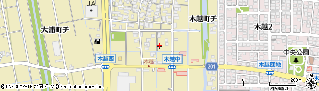 石川県金沢市木越町ト30周辺の地図